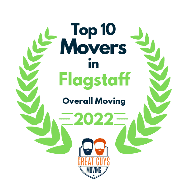 Top 10 movers in Flagstaff, AZ badge